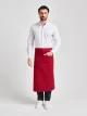 Roma Classic Bag 80 x 100 - Bistroschürze mit Tasche - rot